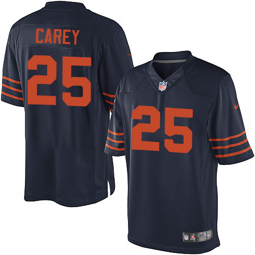 Youth Elite Ka'Deem Carey Nike Jersey Navy Blue Alternate - #25 1940s Throwback NFL Chicago Bears